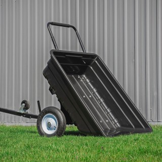 Przyczepka-taczka ogrodowa wywrotka Barracuda BTC3080PL, 400 kg, koła 16" - ujęcie 2