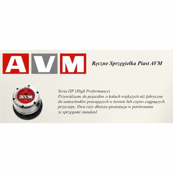 Sprzęgło piasty AVM — Opel Frontera/Campo/Trooper (AVM449HP) - ujęcie 6