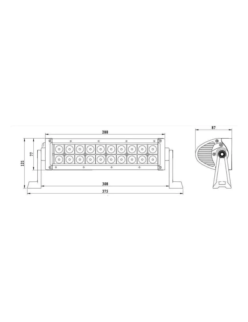 Panel Listwa LED DUAL 72W FLOOD