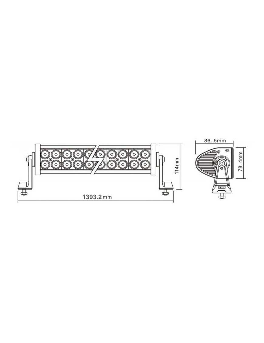 PANEL LED 300W 100x3W COMBO 1393MM