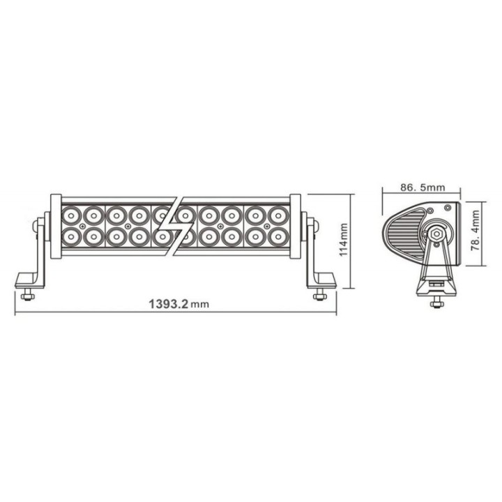 PANEL LED 300W 100x3W COMBO 1393MM