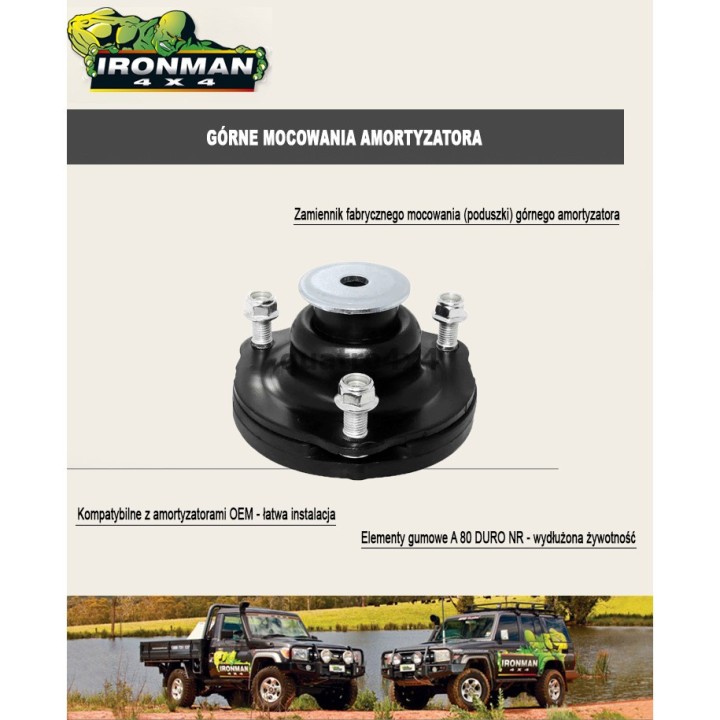 Wzmocnione górne mocowanie amortyzatora IRONMAN4X4 — Toyota Land Cruiser (ISST125-B) - ujęcie 8