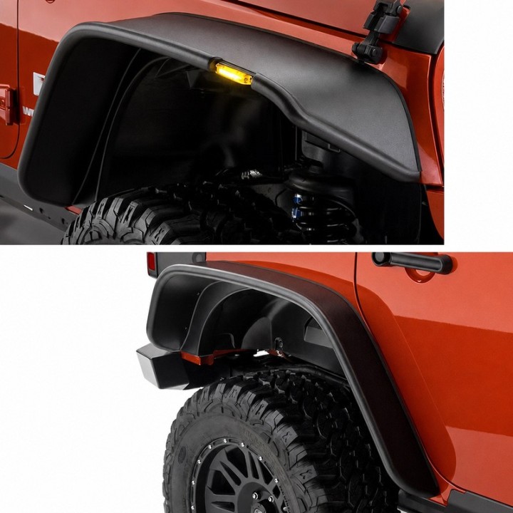 Poszerzenia nadkoli - fender flares - lldpe snakeman 4WD — Jeep Wrangler JK (SNFF017) - ujęcie 9