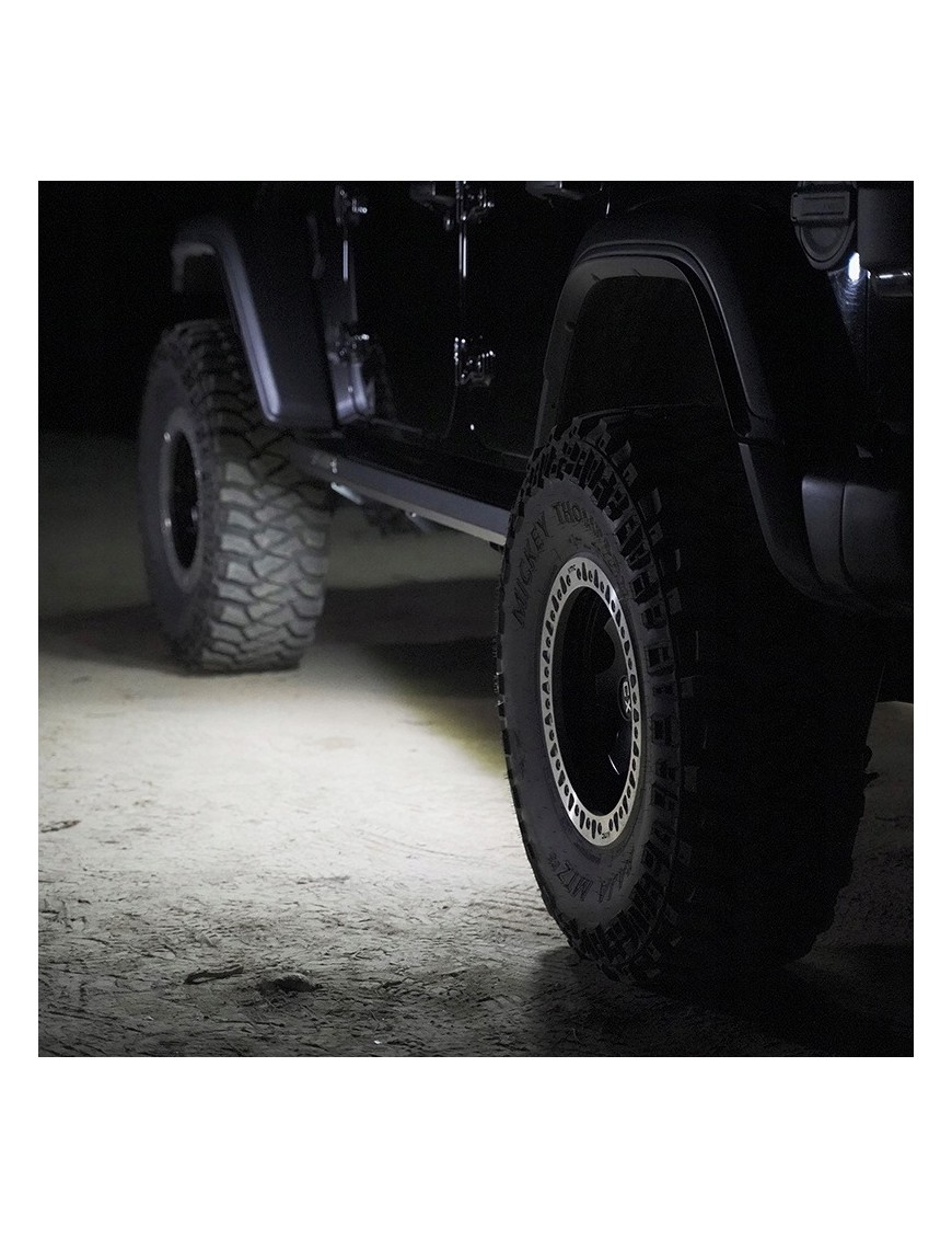 Progi stalowe z podświetleniem LED - Jeep Wrangler JLU 2018+ i 4xe