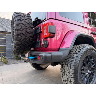 Zderzak tylny stalowy z otworami pod czujniki PDC - Jeep Wrangler JL/JLU 2018+ - ujęcie 2