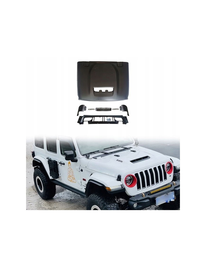 Maska 392 z podszybiem - pakiet, Jeep Wrangler JL i Gladiator