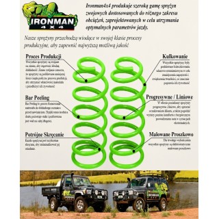 Sprężyny zawieszenia przednie Ironman 4x4 wzmocnione — Jeep Grand Cherokee ZJ, Jeep Cherokee XJ (JEEP016B) - ujęcie 2