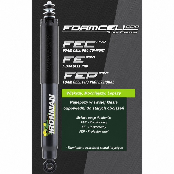 Amortyzator przedni Ironman 4x4 Foam Cell Pro wzmocniony, lift 2" — Ford F-150 (45887FE) - ujęcie 4