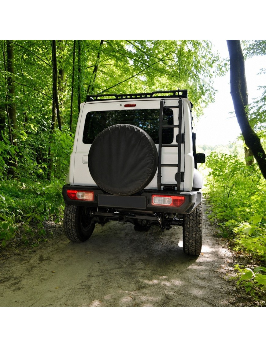 Aluminiowy tylny zderzak suzuki jimny (2018+) wycinany laserowo. Snakeman 4WD — Suzuki Jimny (SNBR15A) IRONMAN 4x4 - ujęcie 4