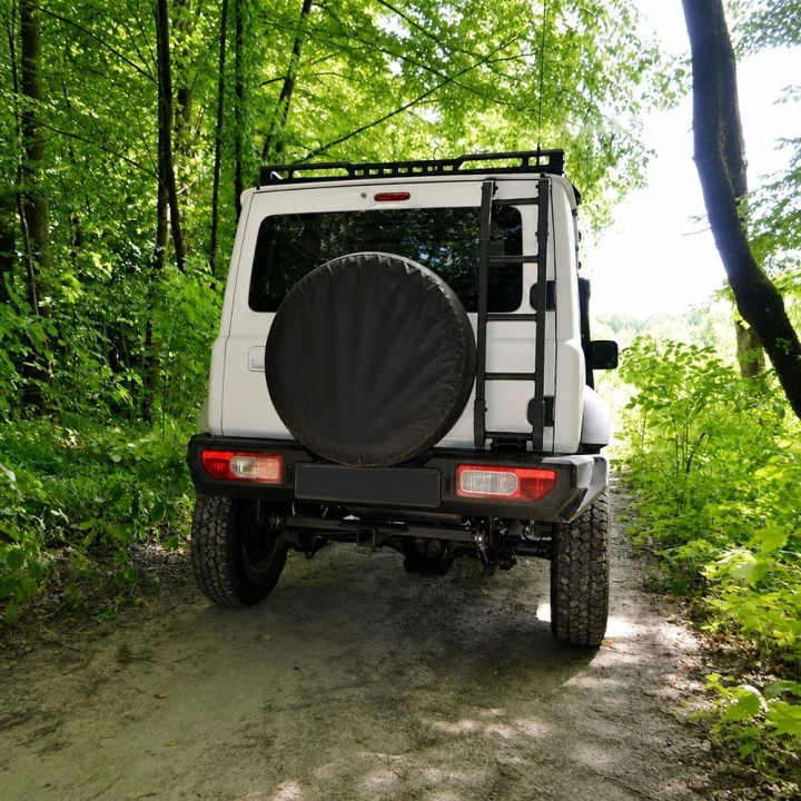 Aluminiowy tylny zderzak suzuki jimny (2018+) wycinany laserowo. Snakeman 4WD — Suzuki Jimny (SNBR15A) IRONMAN 4x4 - ujęcie 4