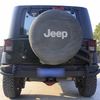 Tylny stalowy zderzak z mocowaniem koła zapasowego Snakeman 4WD — Jeep Wrangler JK (SNBR09) - ujęcie 2