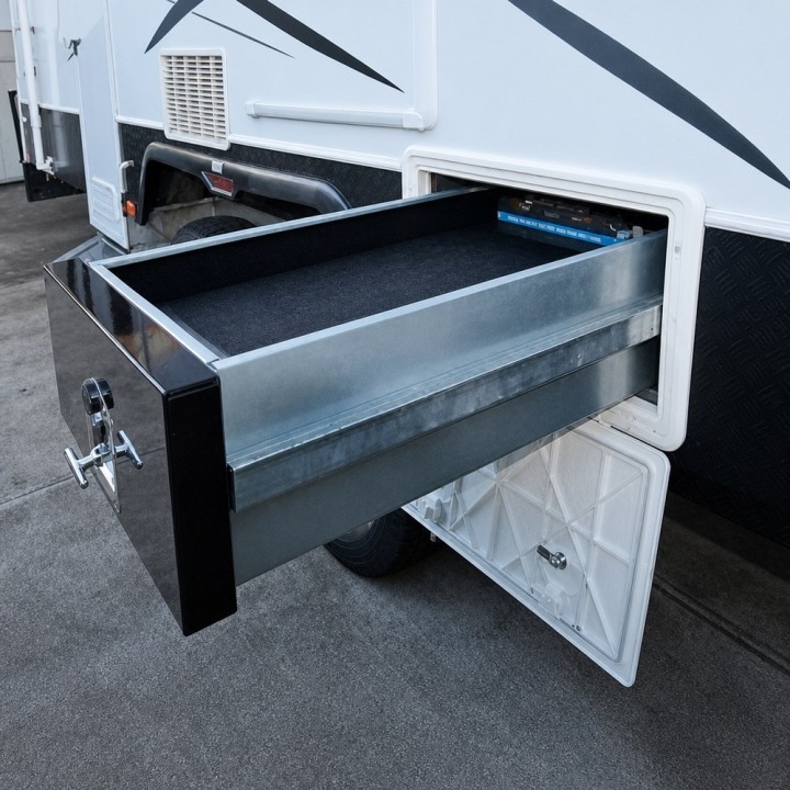 Locksafe pojedyncza szuflada – 1300 mm | ironman 4x4 (ISD1300UC) - ujęcie 5