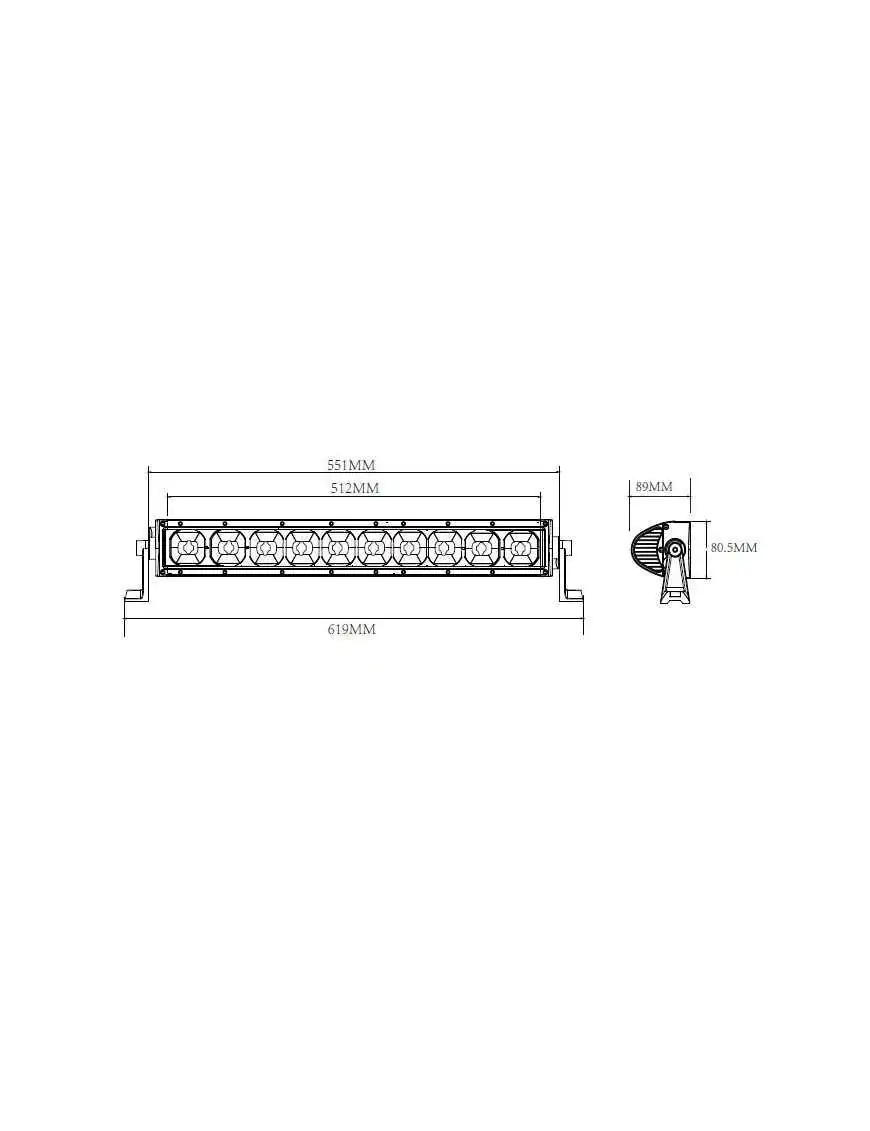 Extreme 10x 12W 120W Panel LED ETI