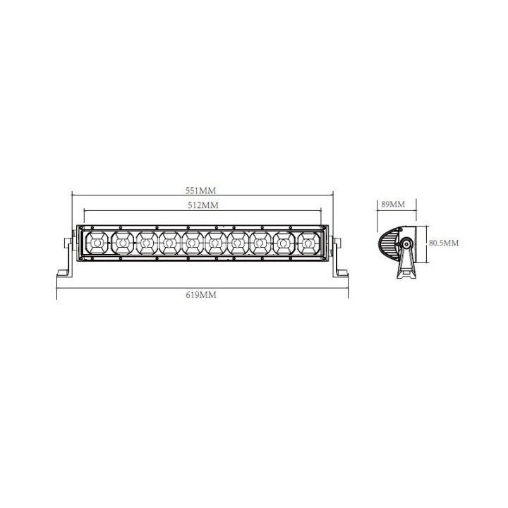 Extreme 10x 12W 120W Panel LED ETI