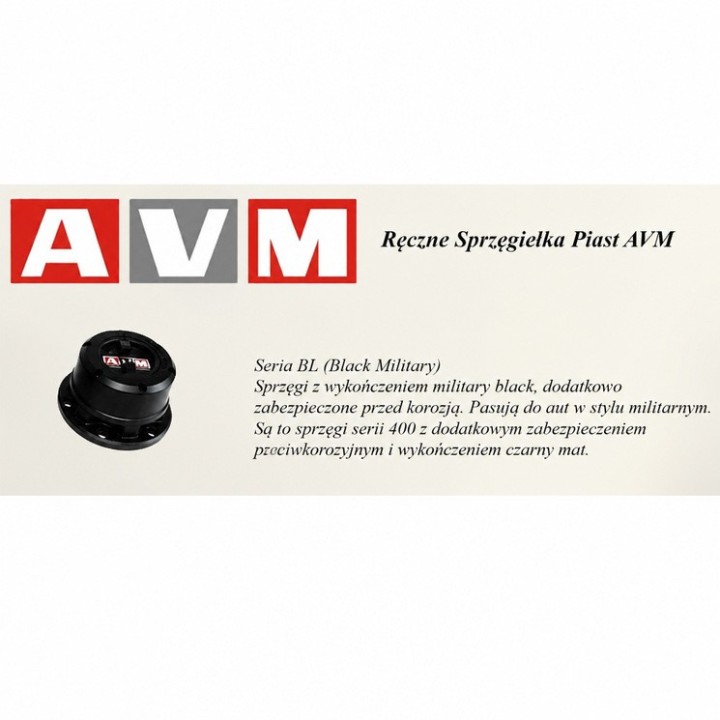 Ręczne sprzęgła piast AVM — Hyundai Galloper, Hyundai Terracan, Mitsubishi L200/Pajero/Montero (AVM443BL) - ujęcie 8