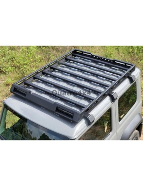 Bagażnik dachowy aluminiowy z relingami i oświetleniem LED Snakeman 4WD — Suzuki Jimny (SNR03L)