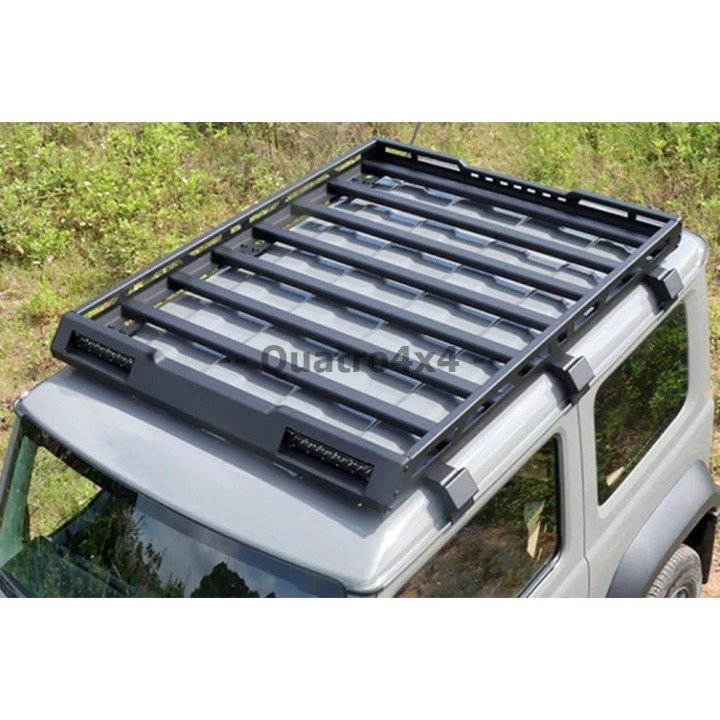 Bagażnik dachowy aluminiowy z relingami i oświetleniem LED Snakeman 4WD — Suzuki Jimny (SNR03L) - ujęcie 3