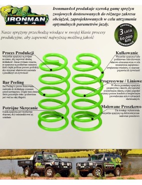 Sprężyny zawieszenia tylne Ironman 4x4 wzmocnione, lift 2" — Toyota Land Cruiser, Toyota 4Runner (TOY039A)