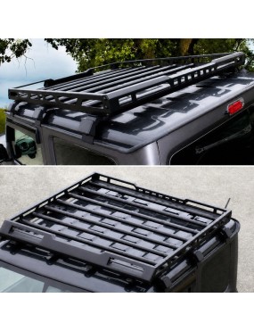 Bagażnik dachowy aluminiowy z relingami i oświetleniem LED Snakeman 4WD — Suzuki Jimny (SNR03L)