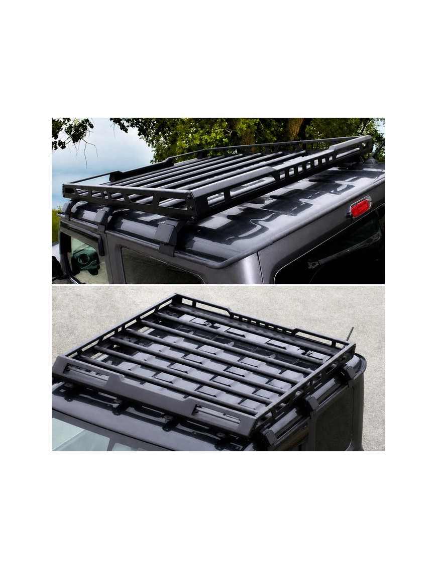 Bagażnik dachowy aluminiowy z relingami i oświetleniem LED Snakeman 4WD — Suzuki Jimny (SNR03L)
