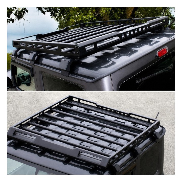 Bagażnik dachowy aluminiowy z relingami i oświetleniem LED Snakeman 4WD — Suzuki Jimny (SNR03L) - ujęcie 4