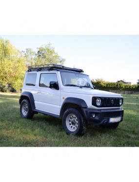 Bagażnik dachowy aluminiowy z relingami i oświetleniem LED Snakeman 4WD — Suzuki Jimny (SNR03L)