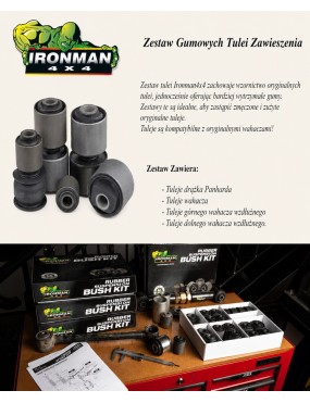 Wzmocniony komplet gumowo-metalowych tulei zawieszenia (20 szt.) Ironman 4x4 — Nissan Patrol GU Y61 (848RK) - ujęcie 3