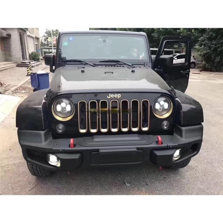 Stalowy przedni zderzak WRAZ z płytą montażową wyciągarki Snakeman 4WD — Jeep Wrangler JK (SNBF22) IRONMAN 4x4 - ujęcie 5