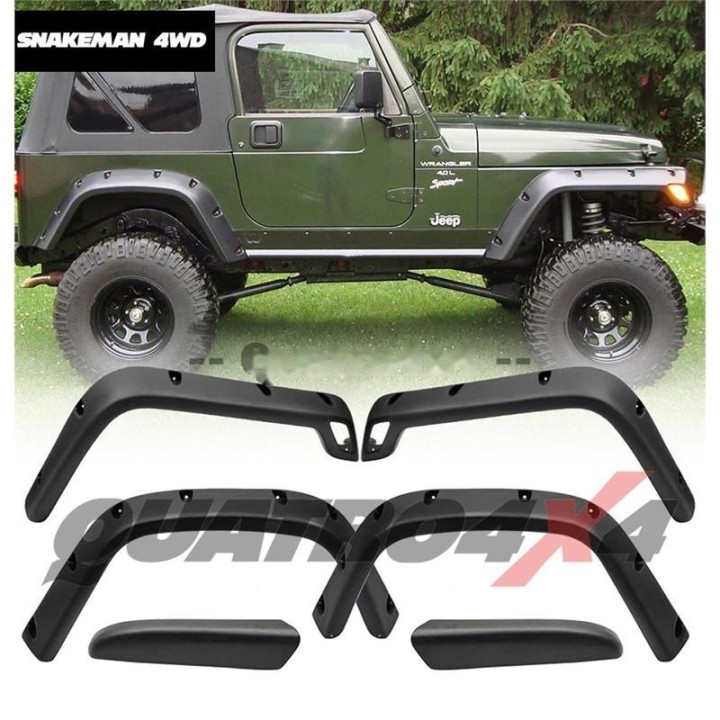 Poszerzenia nadkoli - fender flares - lldpe snakeman 4WD — Jeep Wrangler TJ (SNFF038) - ujęcie 11