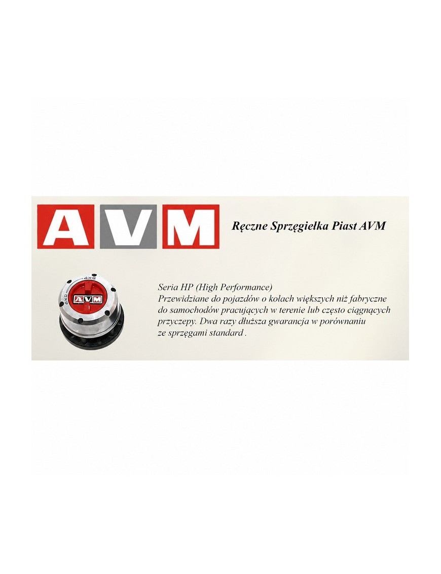 Sprzęgło piasty AVM — Hyundai Galloper, Hyundai Terracan, Mitsubishi L200/Pajero/Montero (AVM743XP) - ujęcie 3