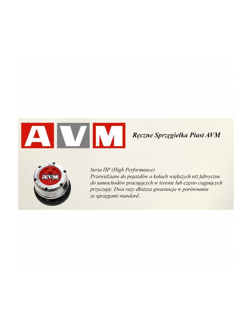 Sprzęgło piasty AVM — Hyundai Galloper, Hyundai Terracan, Mitsubishi L200/Pajero/Montero (AVM743XP) - ujęcie 5
