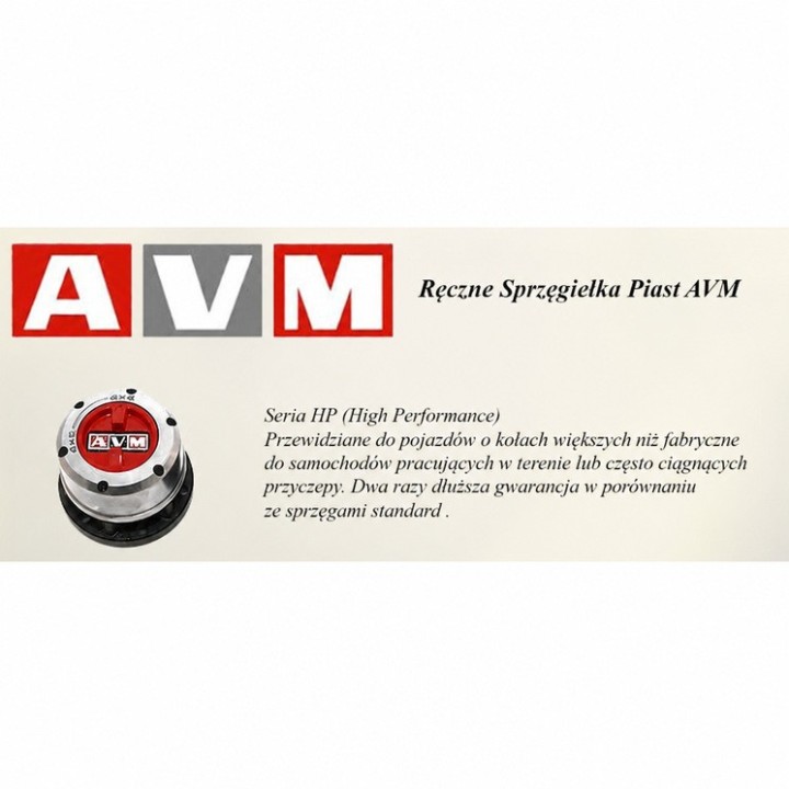 Sprzęgło piasty AVM — Hyundai Galloper, Hyundai Terracan, Mitsubishi L200/Pajero/Montero (AVM743XP) - ujęcie 5