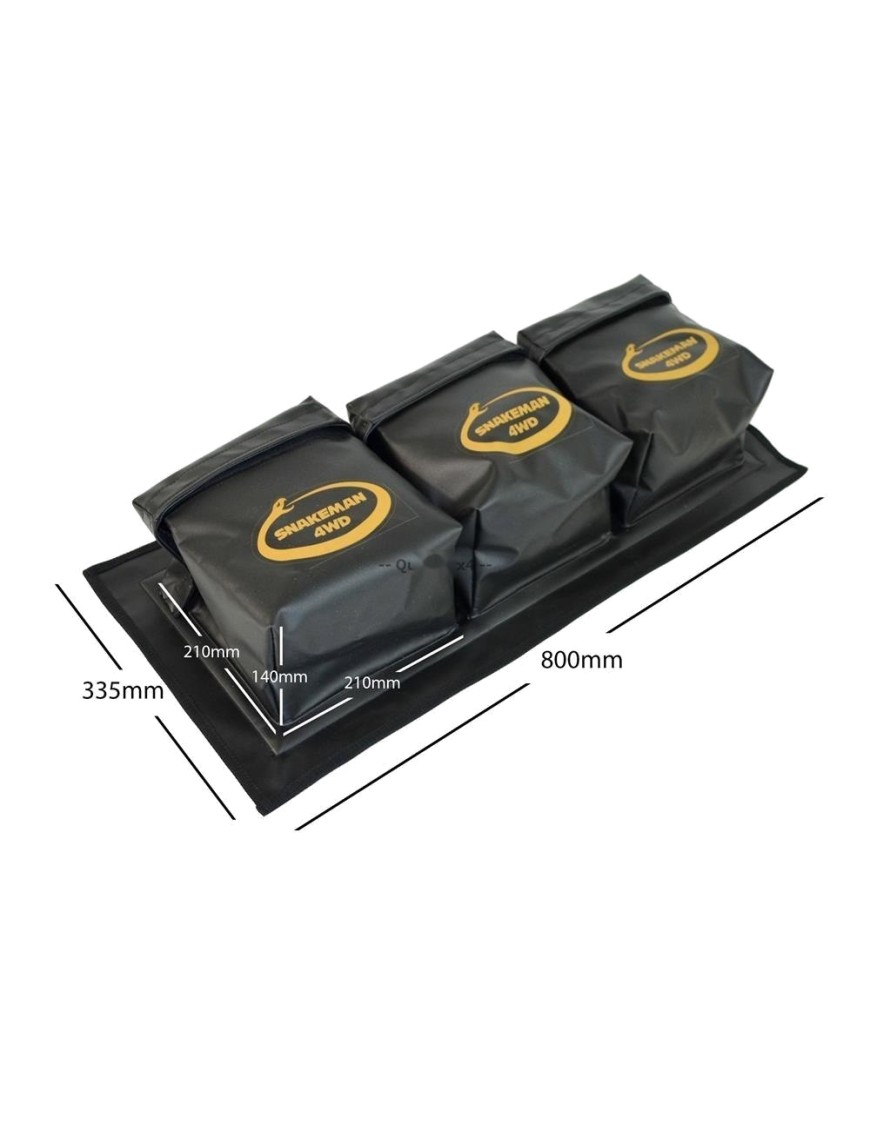 Sakwa wyprawowa Snakeman 4WD, 3 kieszenie, 800 x 335 mm