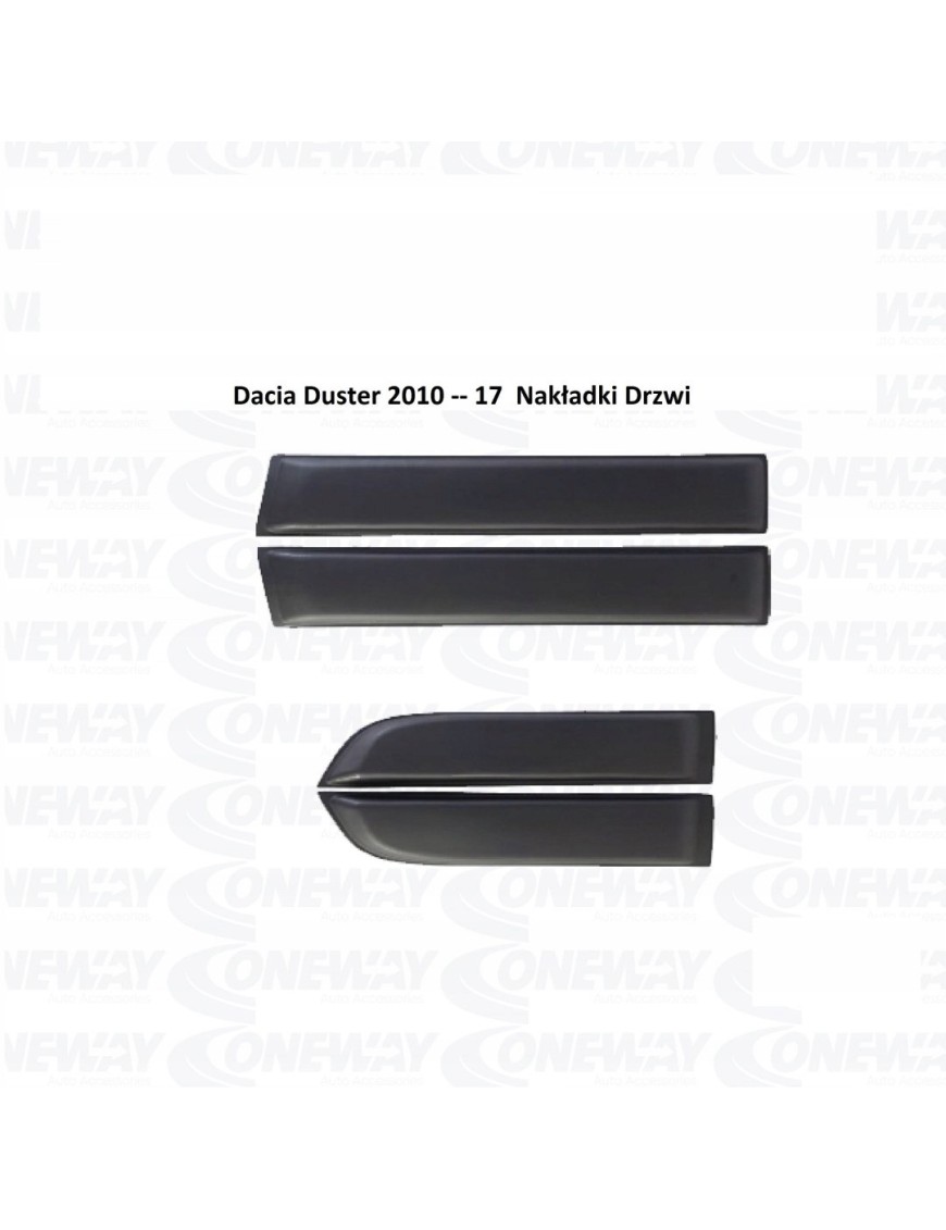 Listwy ochronne drzwi Dacia Duster 2010-2017, komplet 4 szt.