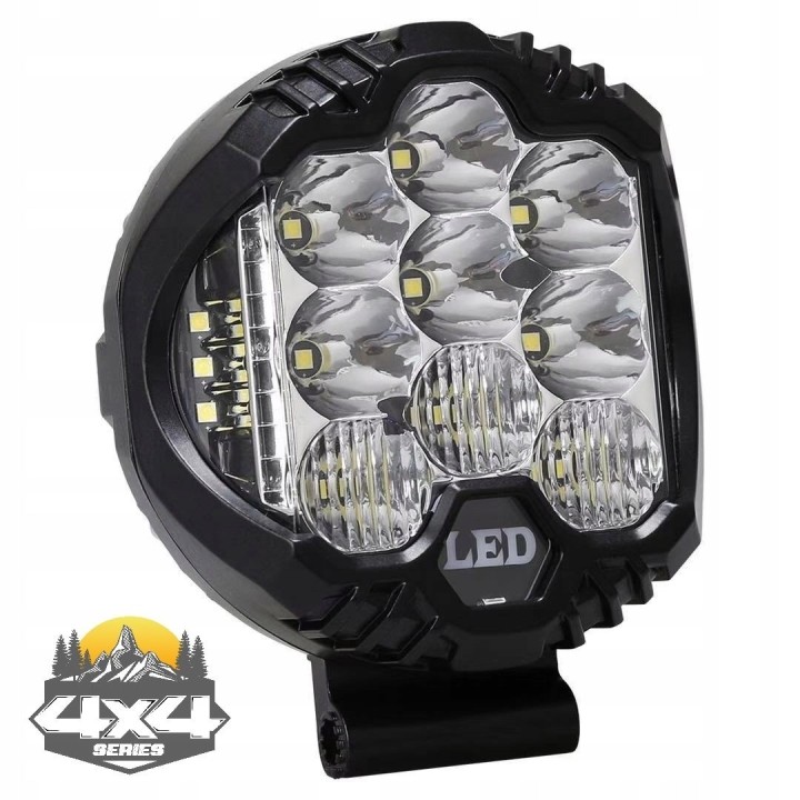 Lampa LED 9" 120W Combo z DRL, homologacja E9 - TXCM 90120