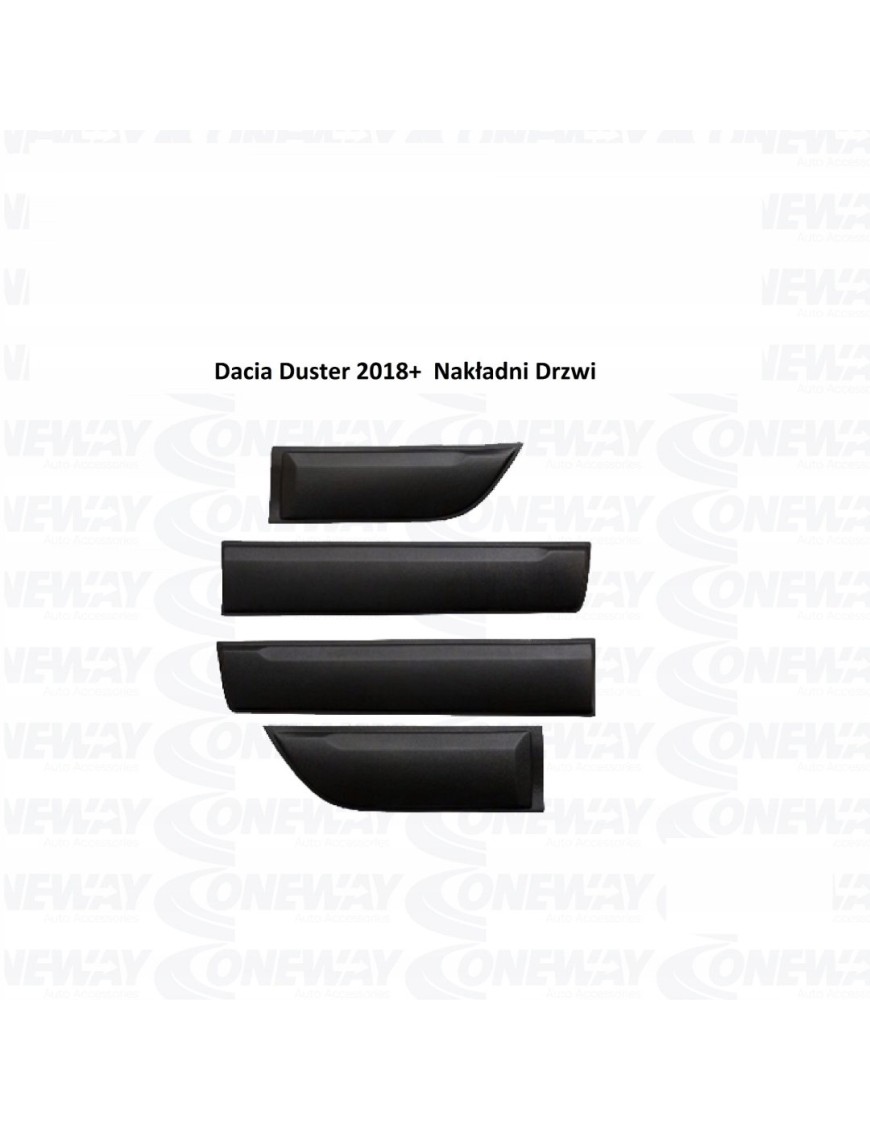 Listwy ochronne drzwi Dacia Duster 2018-2022, komplet 4 szt.