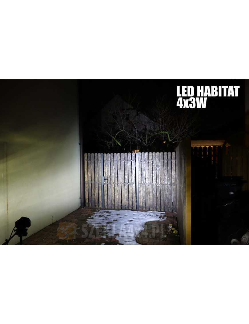 Lampa LED 4x3W Habitat Homologacja FLOOD z uchwytami montażowymi do zabudowy w zderzak Lampa LED 4x3W Habitat Homologacja FLOOD z uchwytami montażowymi do zabudowy w zderzak
