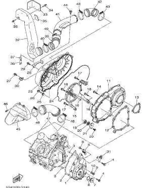 Yamaha 3B4-15451-00-00 uszczelka alternatora