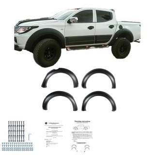 Poszerzenia błotników do Mitsubishi L200 2015-2019, komplet 4 szt.