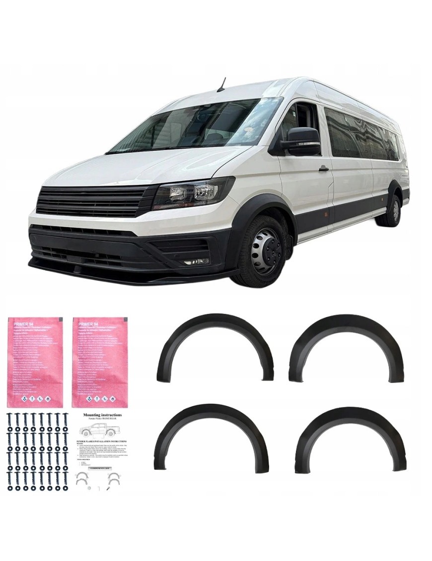 Poszerzenia nadkoli do Volkswagen Crafter MK2 / MAN TGE MK1 2017+, 4 szt.