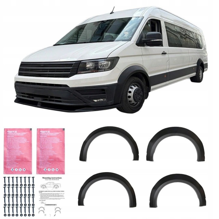 Poszerzenia nadkoli do Volkswagen Crafter MK2 / MAN TGE MK1 2017+, 4 szt.