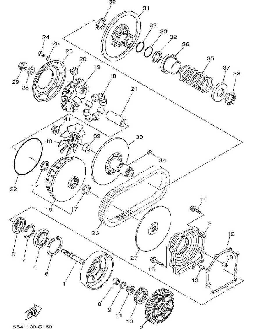 Yamaha 3B4-15463-00-00 uszczelka sprzęgła | Szekla4x4.pl