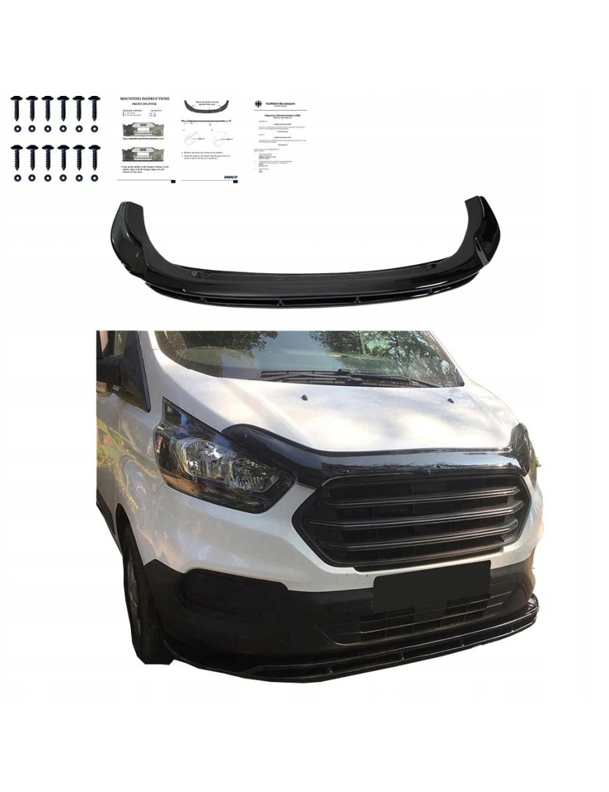 Spliter zderzaka przedniego Ford Transit Custom 2018+
