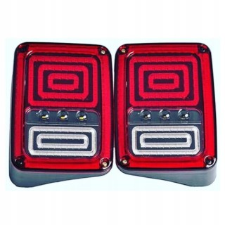 Lampy tylne LED z dynamicznym kierunkowskazem TopFire - Jeep Wrangler JK/JKU 2007+