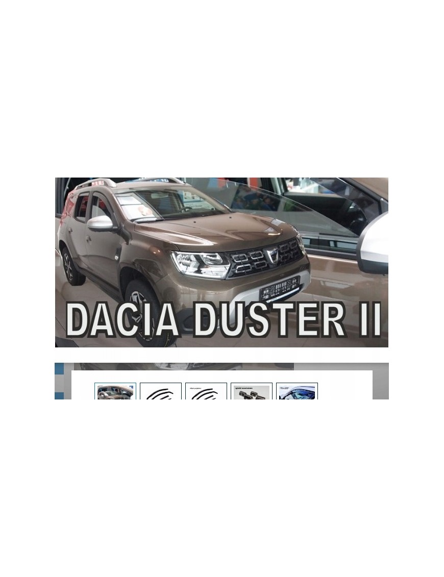Owiewki szyb Heko - Dacia Duster II 2018-2020