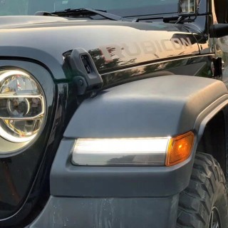 Lampy poszerzeń błotników TopFire Jeep Wrangler JL 2018-2025 i Gladiator JT 2020-2025 Rubicon / Sahara