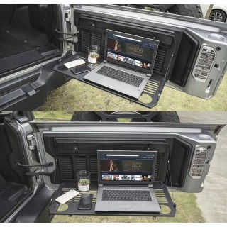 Stolik aluminiowy na klapę bagażnika TopFire Jeep Wrangler JL 2018+