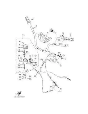 Yamaha 3B4-26311-20-00 linka gazu Grizzly | Szekla4x4.pl