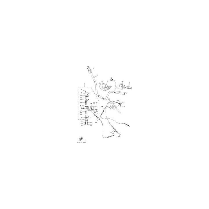 Yamaha 3B4-26311-20-00 linka gazu Grizzly