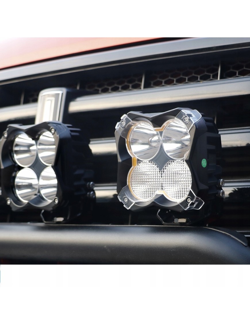 Komplet lamp LED 2 x 48 W z przesłonami wiązki światła - ujęcie 4